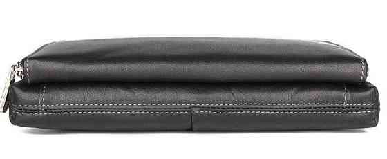 Барсетка чоловіча в гладку шкіру Чорна (Vintage) Київ