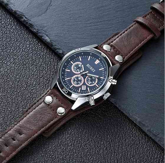 Чоловічий водонепроникний кварцовий годинник з хронографом BUREI Луцьк