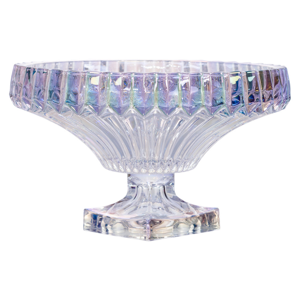 Yiwu Фруктовниця скляна на ніжці Ø29 (см) кругла ваза для фруктів цукерниця Прозорий HP-19-150R Коломыя - изображение 2