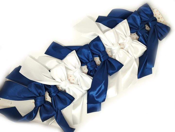 Заколки для волос белые и синие 10 шт Киев - изображение 1