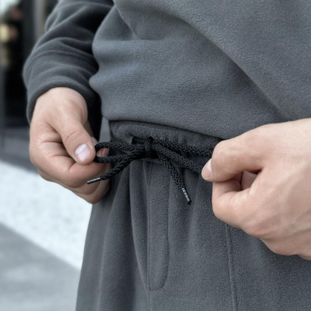 Темно-серый спортивный костюм осень зима Pobedov Winter. Теплый зимний мужской спортивный костюм Киев - изображение 8