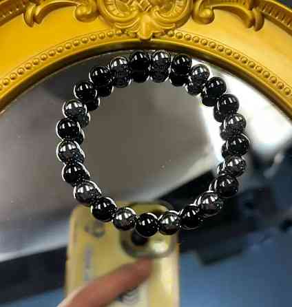 Браслет из гематита и обсидиана – для фокуса, стойкости и ментальной ясности Киев