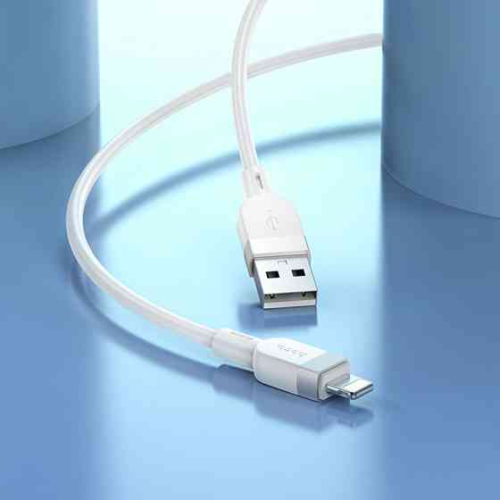 Кабель HOCO X109 Energy silicone charging data cable iP (L=1M) White Київ