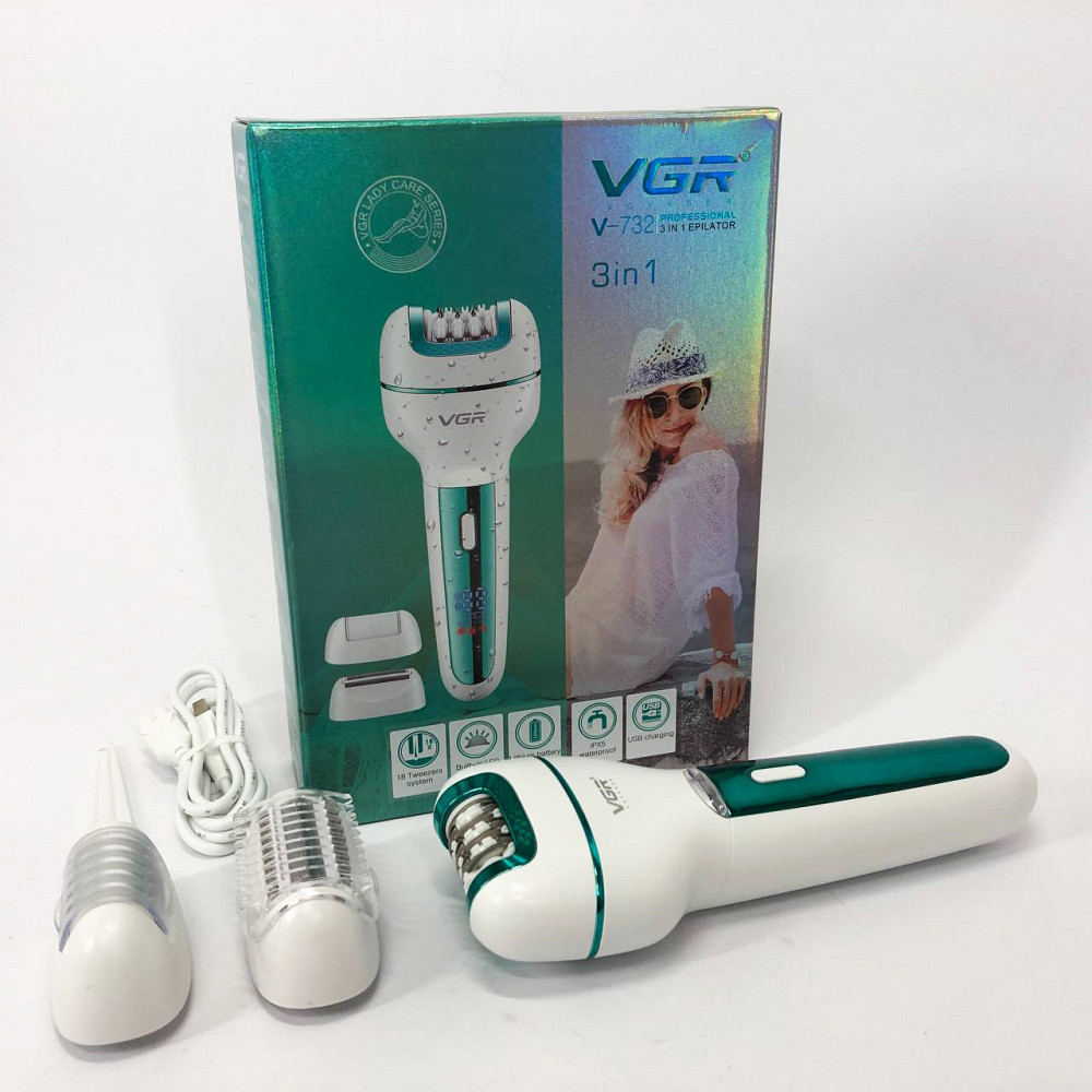 Терка для педикюрної обробки стоп VGR V-732, Багатофункціональна жіноча бритва, Насадка пемза для п'ят YX-23 Львів - фото 9