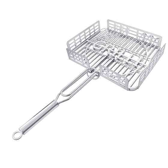 Решетка гриль для барбекю из пищевой нержавеющей стали 1.5мм 31*26см GRILLI 777766 Код: 009010 Ровно