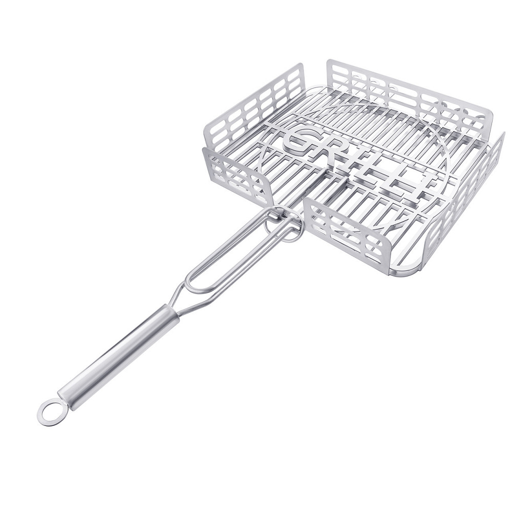 Решетка гриль для барбекю из пищевой нержавеющей стали 1.5мм 31*26см GRILLI 777766 Код: 009010 Ровно - изображение 3