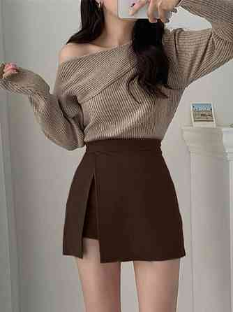 Базова жіноча спідниця-шорти костюмка люкс Шоколад, 42/44 Одеса