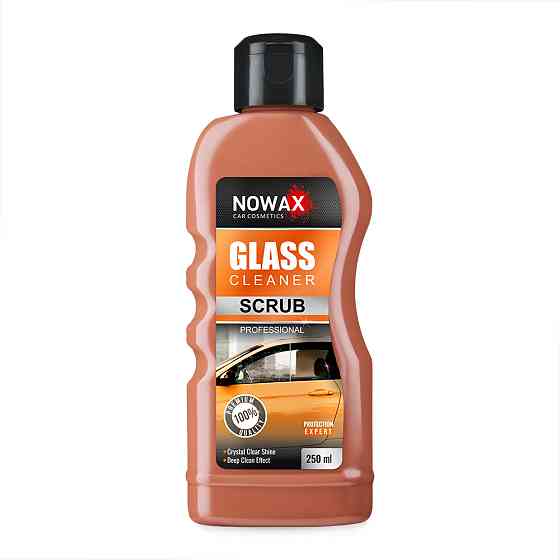 Абразивний очисник Nowax Glass Cleaner Scrub для скляних поверхонь від водного каменя 250мл Львів