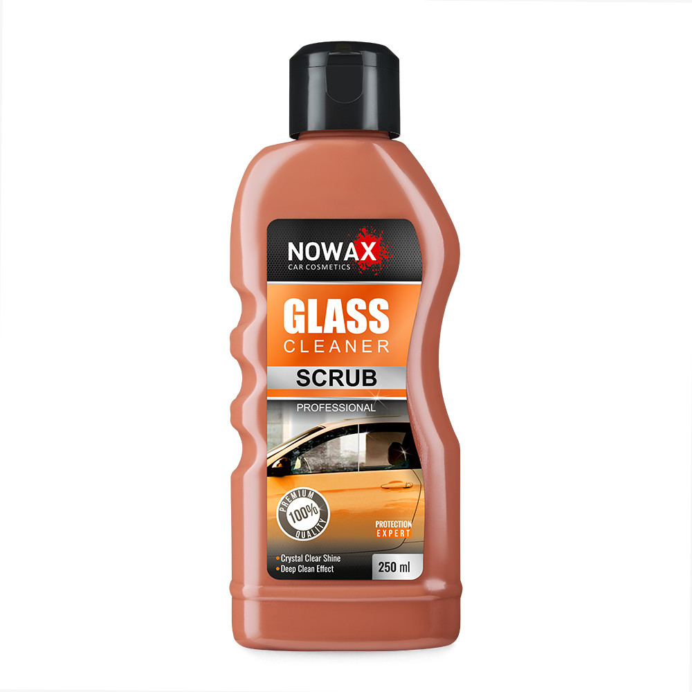 Абразивний очисник Nowax Glass Cleaner Scrub для скляних поверхонь від водного каменя 250мл Львів - фото 1