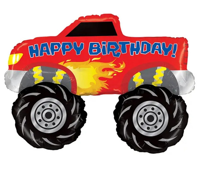Фольговані куля джип пікап happy birthday 58*75см Київ - фото 1