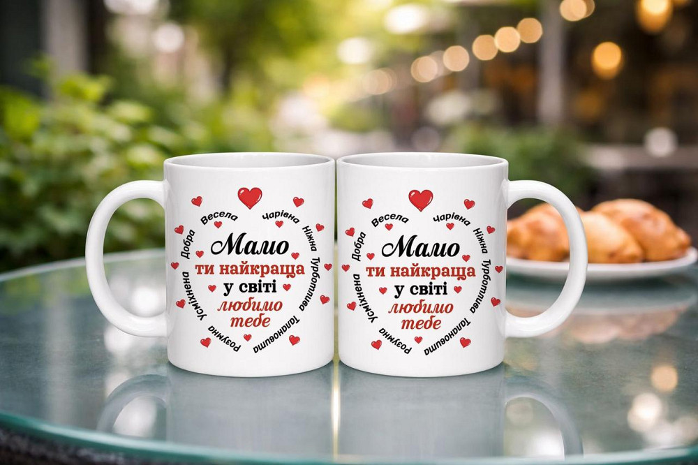 Чашка хамелеон для мами 330 мл “Мамо ти найкраща у світі” | Керамічна подарункова чашка для мами | Магічна чашка з принтом Одеса - фото 4