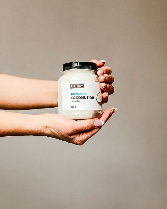 Рафинированное кокосовое масло Premium Quality Coconut Oil Hillary 500 мл Киев - изображение 3