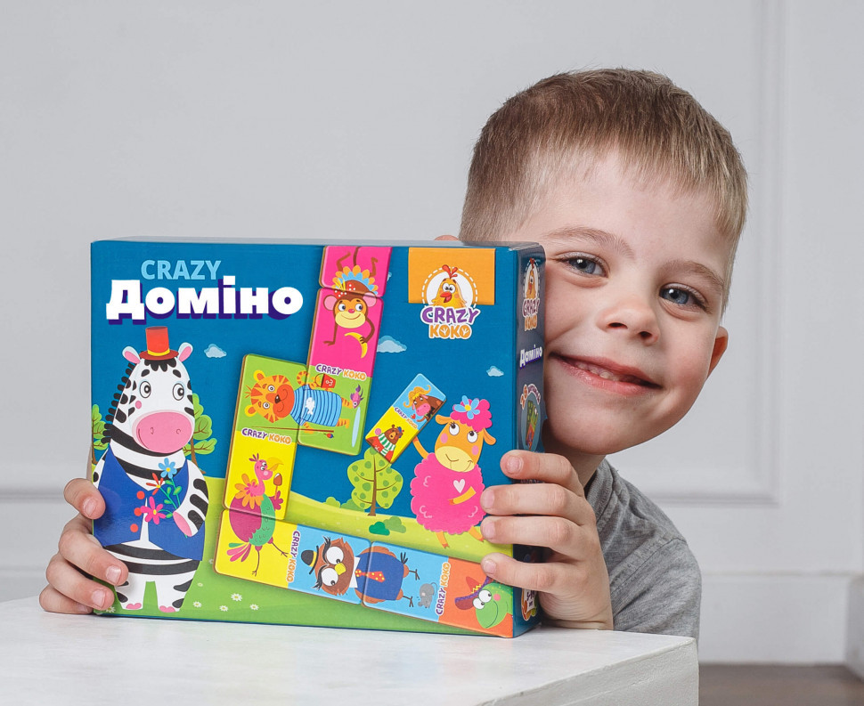 Детская игра настольная Crazy Домино VT8055-10 на укр. языке Винница - изображение 3