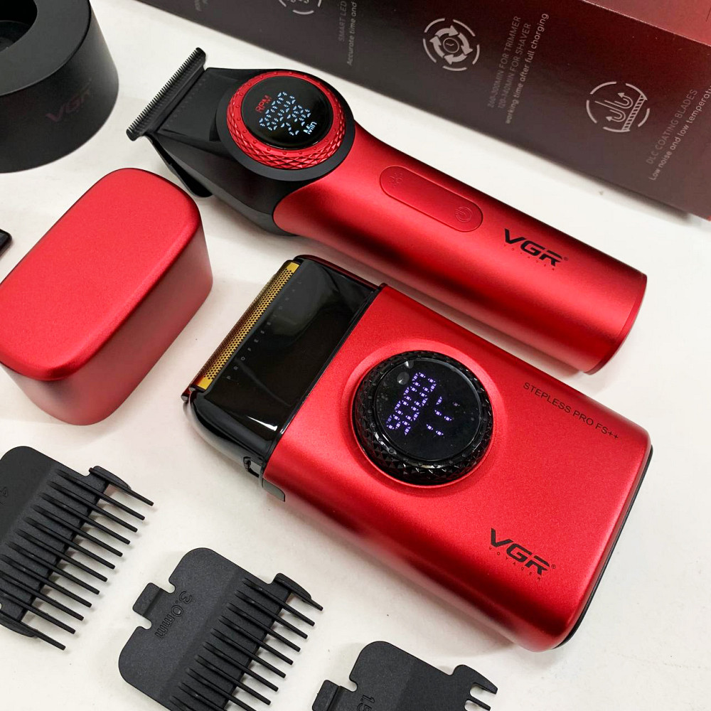 Професійна машинка для стрижки волосся VGR, Машинка-тример для стрижки бездротова ZG-71 Львів - фото 9