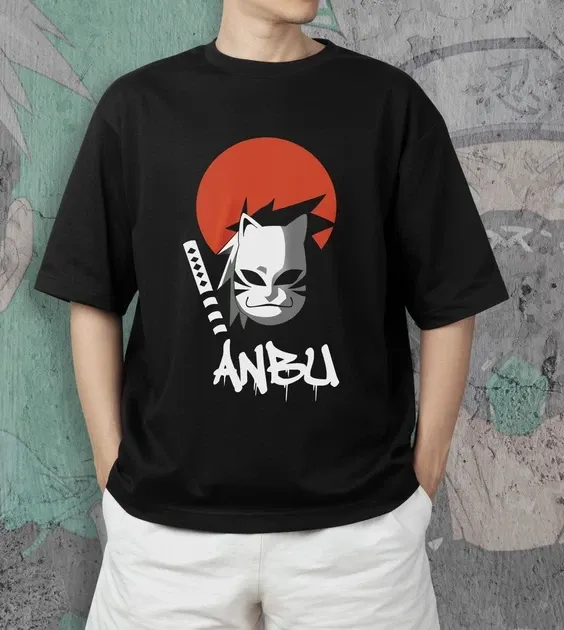 Футболка для подростка мальчика с принтом Наруто Анбу Размер 160 Anime10004 Днепр - изображение 4