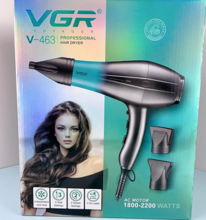 Фен для волосся VGR V463 професійний з іонізацією, турмаліном, інфрачервоним випромінюванням, потужний та зручний для дому. Одеса