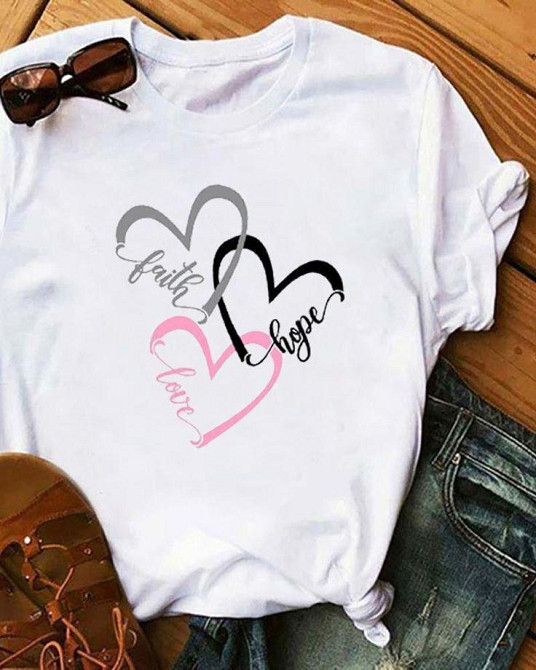 Футболка жіноча з принтом  46 Біла 2664084971 Дніпро - фото 1