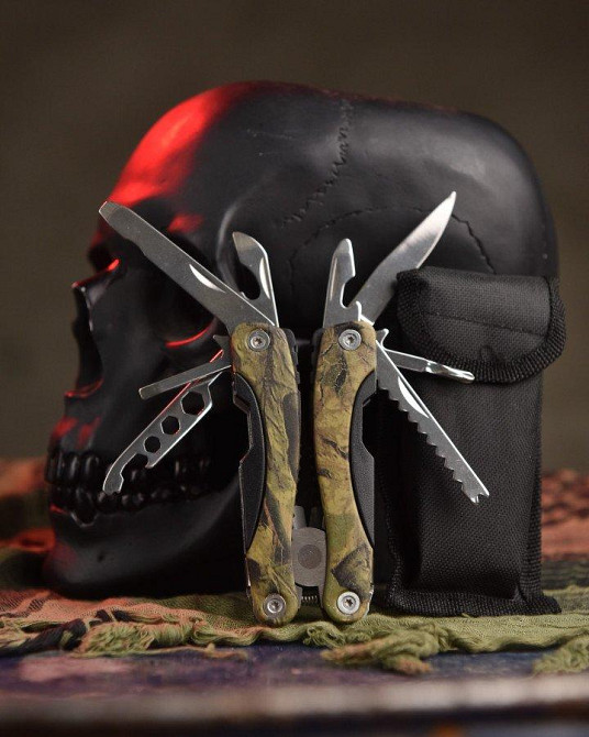 Мультитул стальной компактный тактический 19 в 1 Одесса - изображение 1