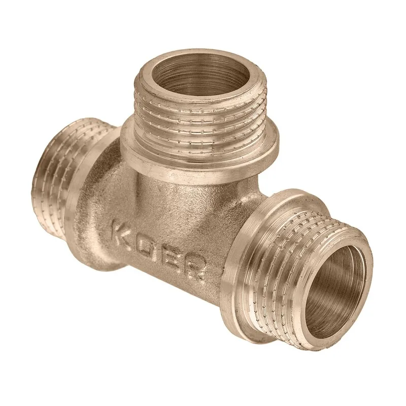 Тройник Koer KF.T06M.WN - 1/2'' MMM без никеля (MX1528) Киев - изображение 1