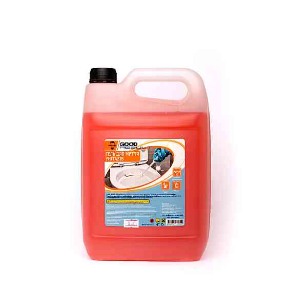 Гель для мытья унитазов Good Result 5,0 л от известкового налета и ржавчины с дезинфицирующим эффектом без фосфатов Павлоград