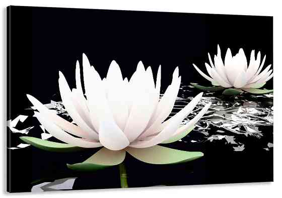 Картина холст у вітальню / спальню   Лотос    MLP_82 ( 60х30см ) 60x100 см Київ
