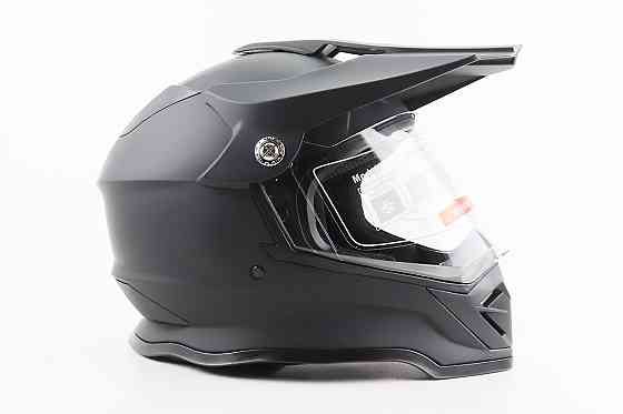 Шолом кросовий/ендуро/АТV зі склом BLD-819-7 S (55-56см), ЧОРНИЙ матовий Киев