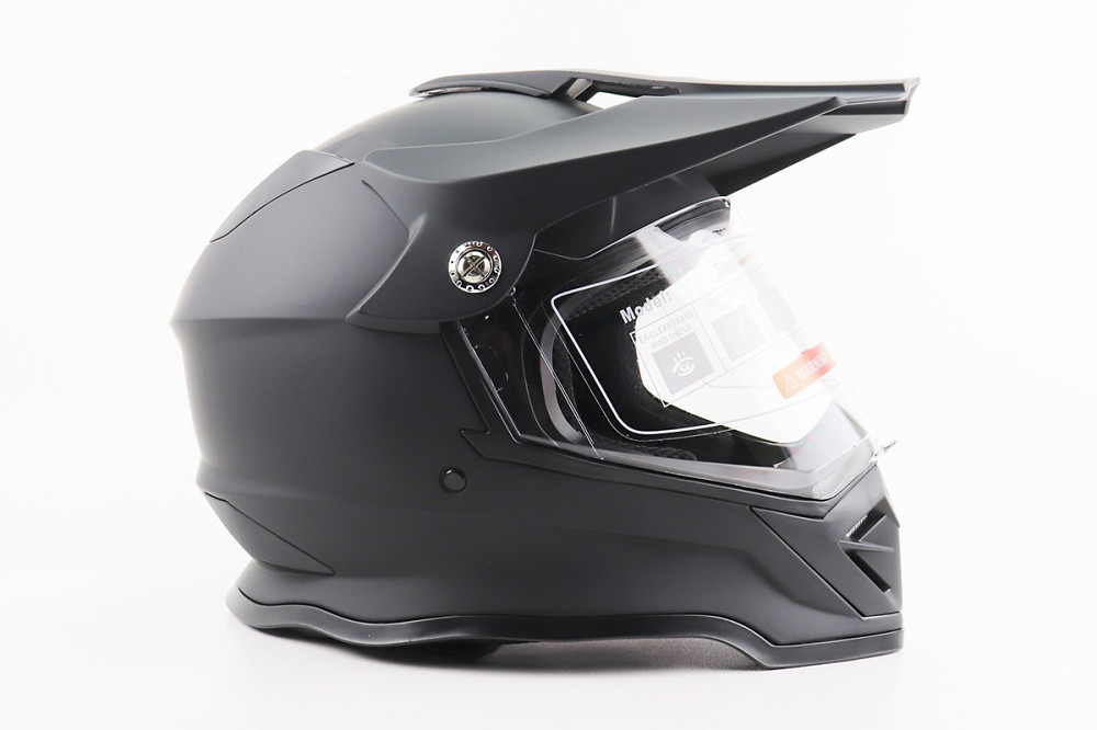 Шолом кросовий/ендуро/АТV зі склом BLD-819-7 S (55-56см), ЧОРНИЙ матовий Киев - изображение 3