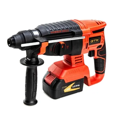 Перфоратор GTM RHC18/26BL, 18В, 2,5Дж, 0-1000об/мин 2x4Ah, кейс (RHC18/26BL) Винница