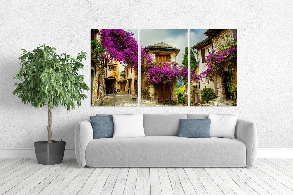 Модульна картина у вітальню/ спальню      Місто        ART-044_3A 70х130 см Київ - фото 2