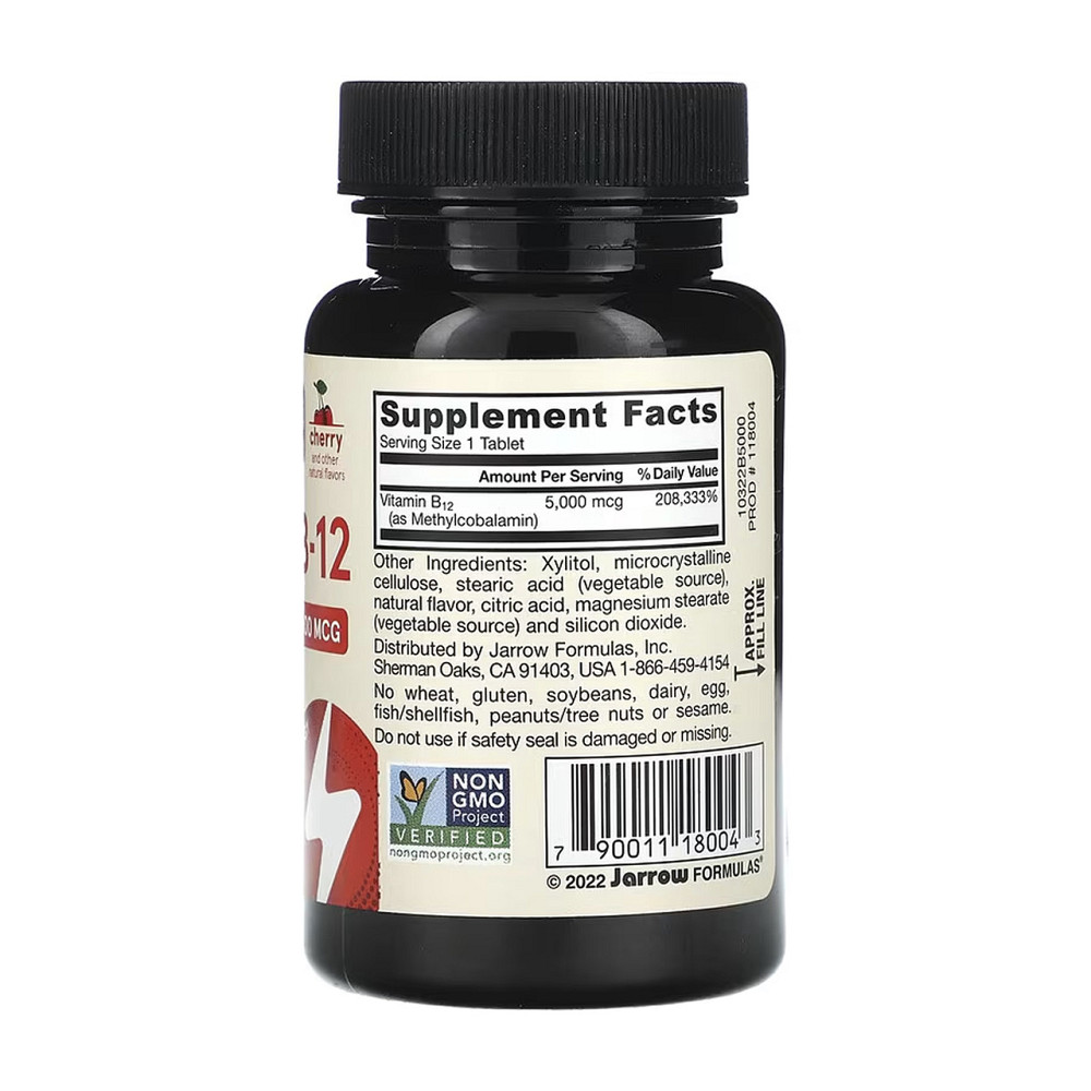 Витамин В12 Jarrow Formulas Methyl B-12 Methylcobalamin 5000mcg 60 жев таб вишня Киев - изображение 2