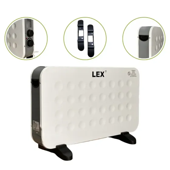 Обігрівач LEX LXZCH01F – конвекторний, 2000 Вт, швидкий та ефективний нагрів, турбовентилятор Львів