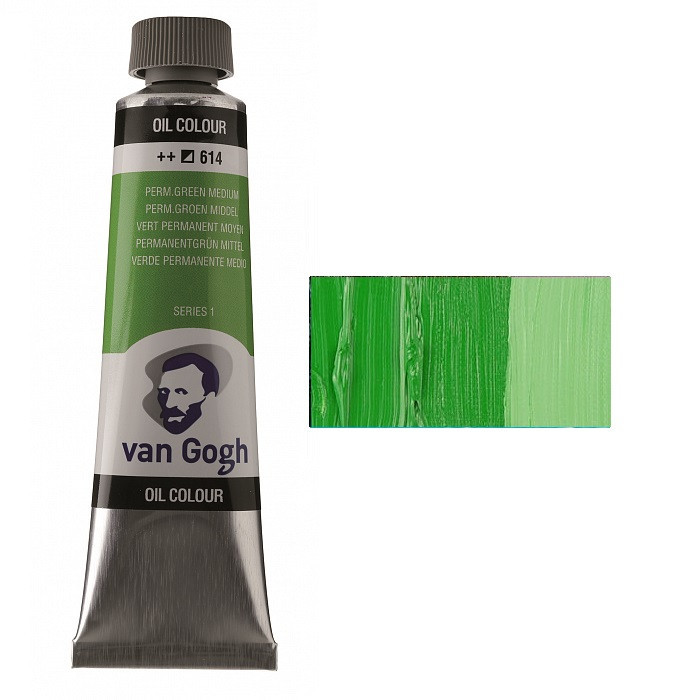 Фарба олійна VAN GOGH (614) Перм. зелений середній 40 мл Royal Talens Київ - фото 1