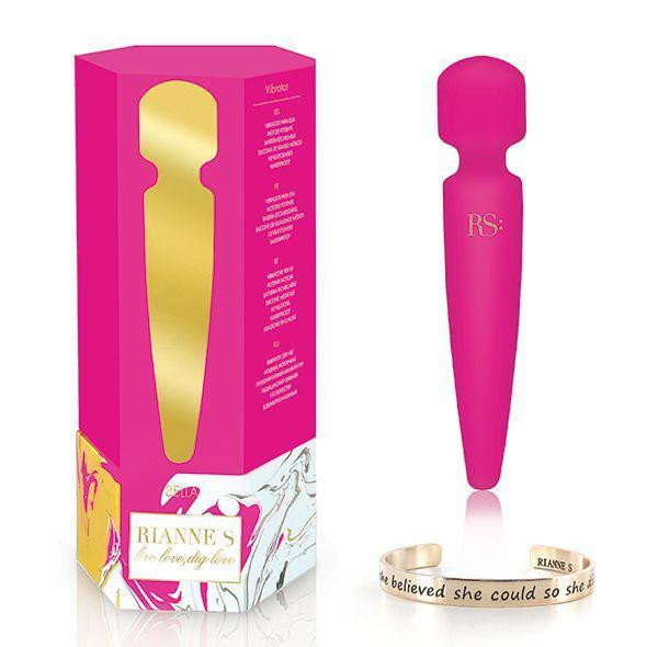 Вібромасажер Rianne S: Bella Mini Wand Rose, 10 режимів, медичний силікон, подарункове паковання Sex Aura Київ - фото 6