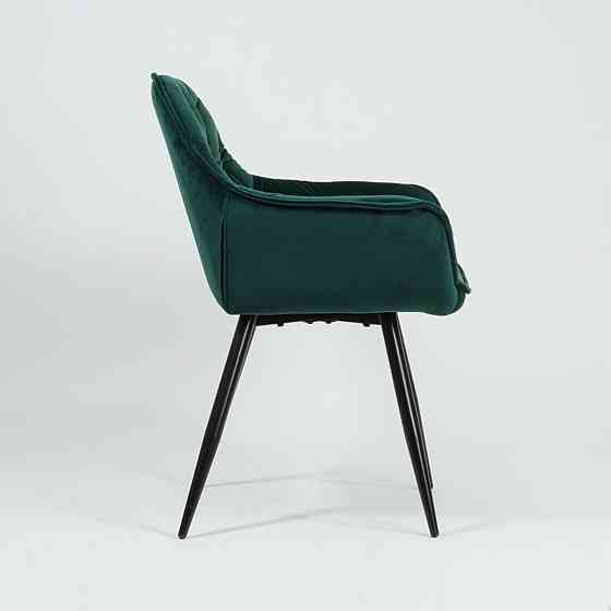 Стілець CHERRY VELVET чорний каркас/зелений BL.78 Київ