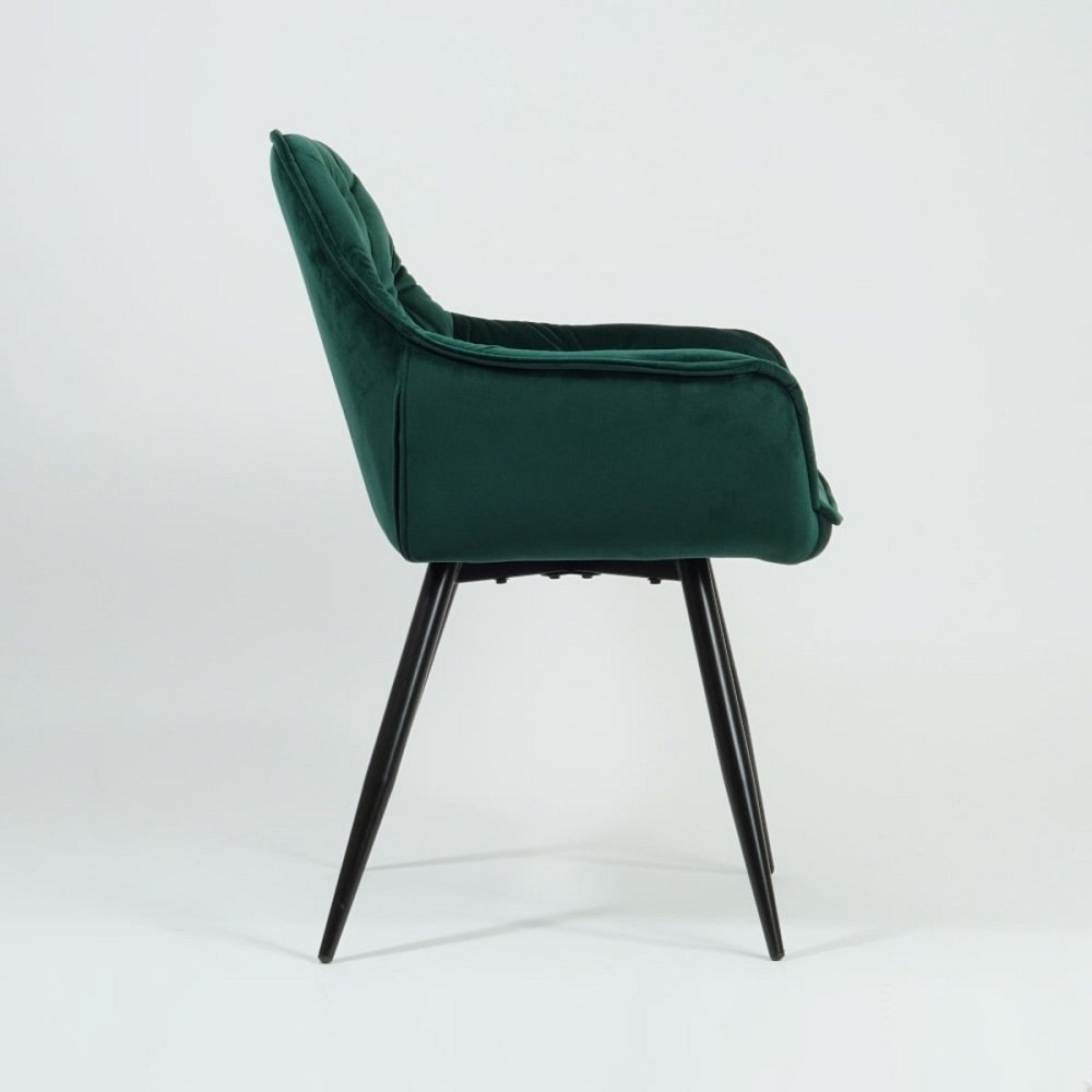 Стілець CHERRY VELVET чорний каркас/зелений BL.78 Київ - фото 6