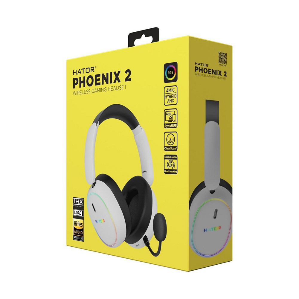 Гарнитура Hator Phoenix 2 Wireless White (ESH41) ( 11528 ) Харків - фото 9