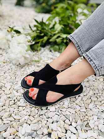 VIKTTORIO Босоніжки жіночі VIKTTORIO Лена чорні (літо, замша натуральна) (3683) Коломыя