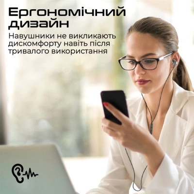 Навушники Promate Silken-C Grey (silken-c.grey) Вінниця - фото 4