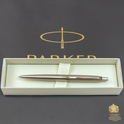 Ручка шариковая Parker JOTTER 17 UKRAINE SS CT BP Трезубец из колосков (16132_T059b) Винница - изображение 5