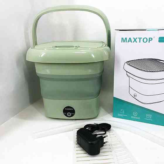 Портативная стиралка ведро MAXTOP, Стиральная машинка маленькая переносная, Стиральная машина VI-730 для дачи Киев