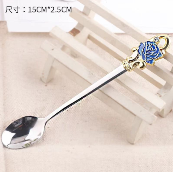 Чашка термостойкая 350 мл с ложечкой блюдцем и крышечкой Чайная пара Синяя роза Подарочная упаковка Кременчуг