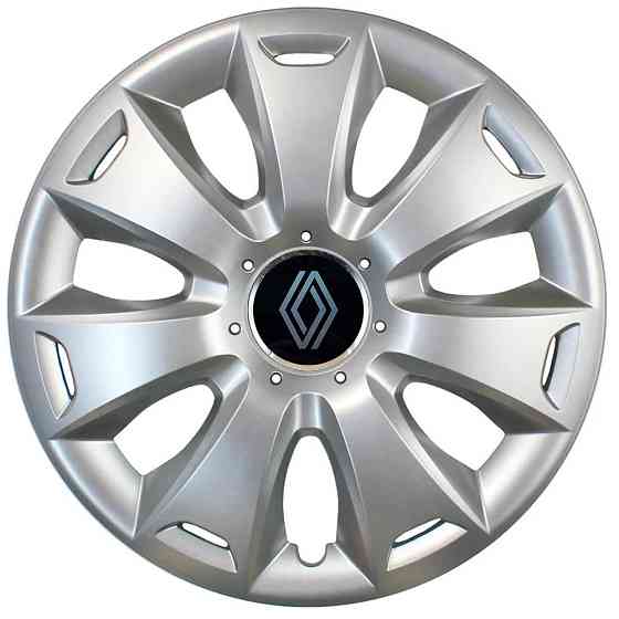 Автомобільні модельні ковпаки R16 Renault NEW 417 4шт, SJS, сріблясті Київ