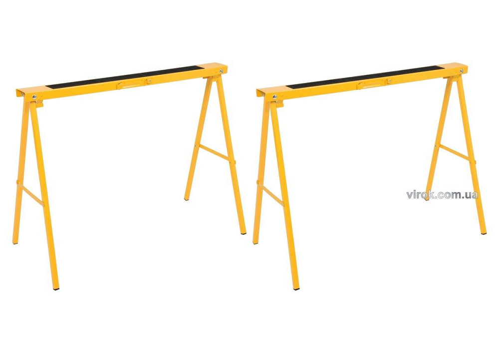 Стійки розкладні сталеві VOREL 100х 10х 75 см (розкладена), для макс. навантаж.- 200 кг./2  2 шт [1] Одеса - фото 1