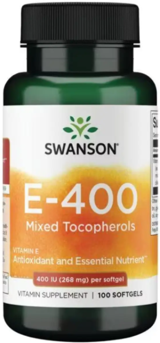 Вітамін E Swanson Vitamin E Mixed Tocopherols 400 IU 100 гел капс Київ - фото 3