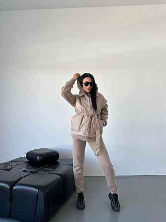 Женский теплый костюм тройка (жилетка+штаны+худи) Одесса