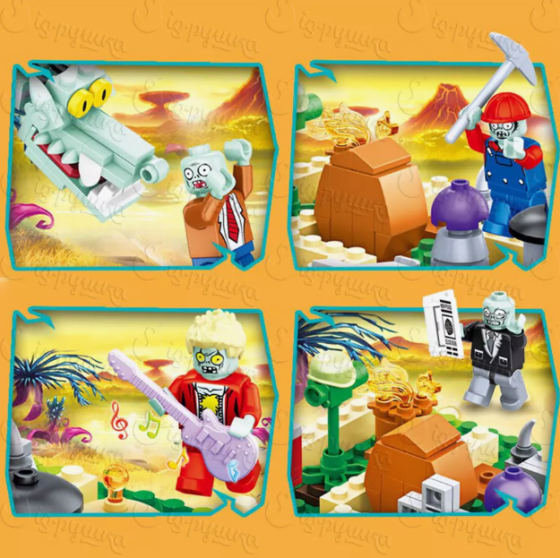 Дитячий конструктор Рослини проти Зомбі 7454 лего Plants vs Zombies фігурки 416 дет дракон ( 24703 ) Харків