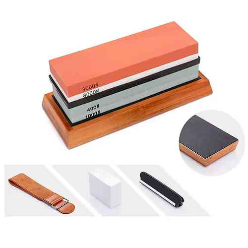 Набір для заточування ножів з бамбуковою підставкою, професійний Вінниця