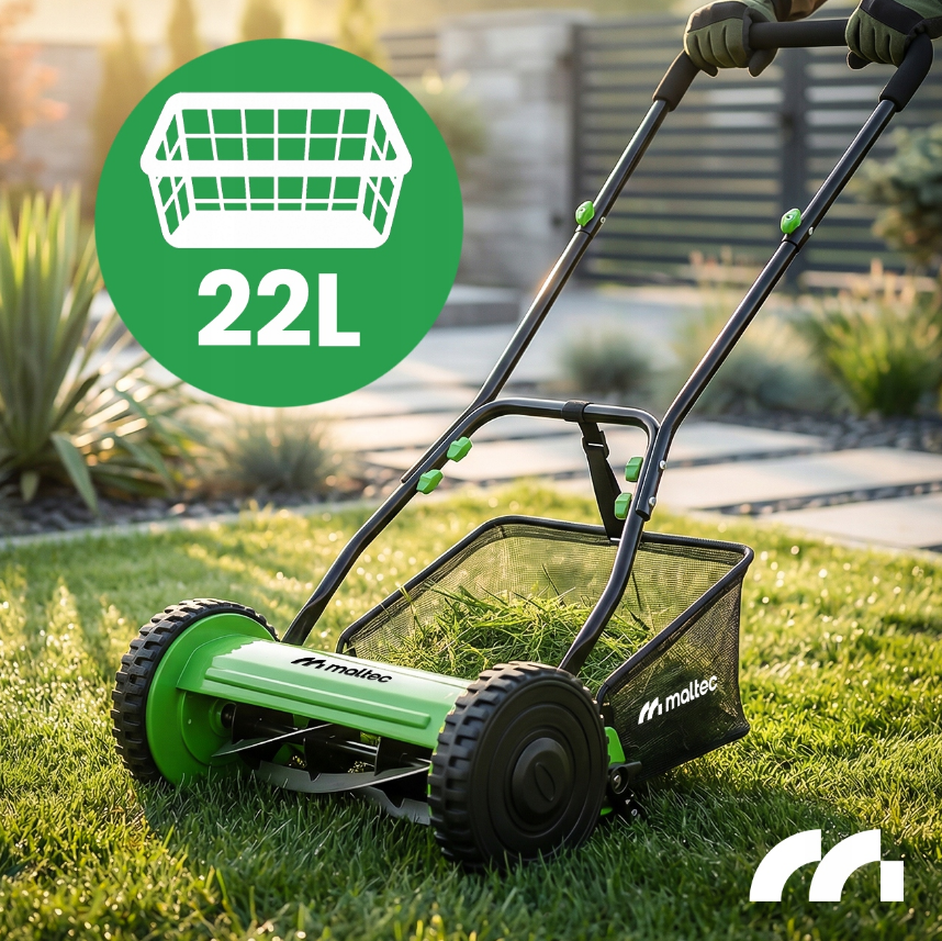 Ручна барабанна косарка з кошиком 22л 30см Maltec (Польща) Київ - фото 3