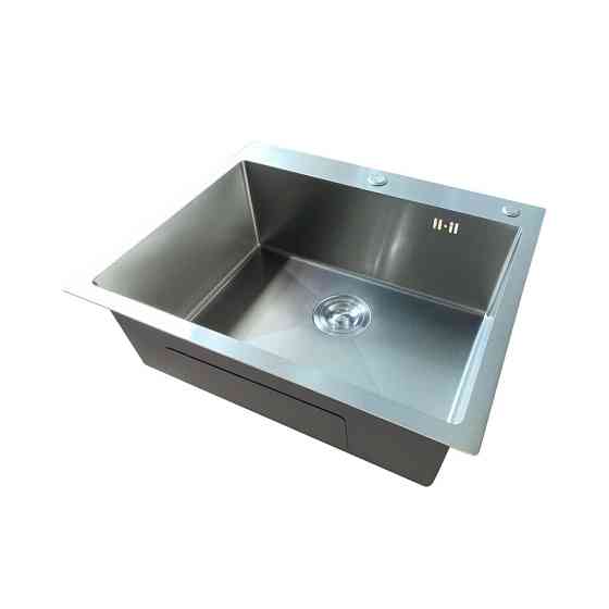 Кухонна мийка Mixxus MH6050 Micro Decor SS Color із нержавіючої сталі (3.0/0.8) колір нержавійка MI8220 Харків