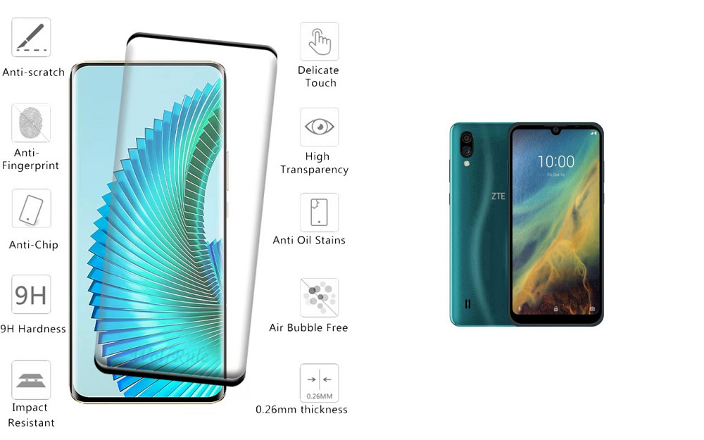 Захисне скло HyperGlass Pro для ZTE Blade A5 2020 – максимальна чутливість та захист Київ - фото 2
